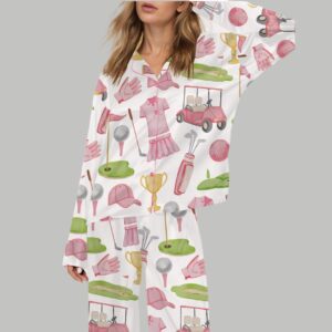 Girly Golf Satin Pajama Set