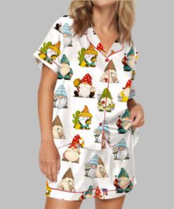 Alternative view of Gnome Satin Pajama Set
