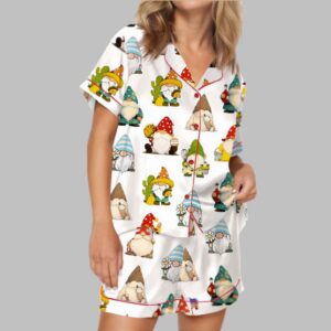 Alternative view of Gnome Satin Pajama Set