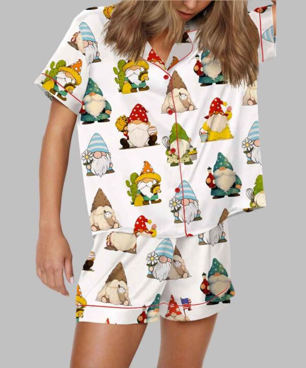 Gnome Satin Pajama Set