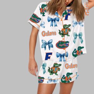 Alternative view of Go Gators And Bows Florida Basketball National Champions Pajama Set