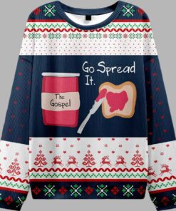 Go Spread It The Gospel Christian Ugly Christmas Sweater