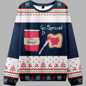Go Spread It The Gospel Christian Ugly Christmas Sweater - gullprint.com