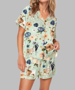 Goat Farm Floral Pajama Set
