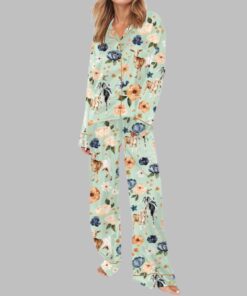 Alternative view of Goat Farm Floral Pajama Set