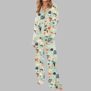 Alternative view of Goat Farm Floral Pajama Set