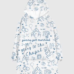 Going To The Chapel Gonna Get Married Bachelorette Bride Wedding Art Print Blanket Hoodie