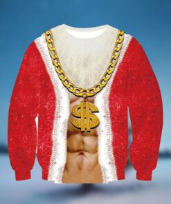 Gold Chain Dollar Ugly Christmas Sweater 
