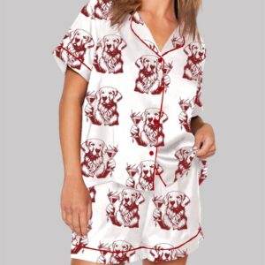 Golden Retriever Espresso Martini Pajama Set