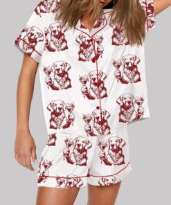 Alternative view of Golden Retriever Espresso Martini Pajama Set