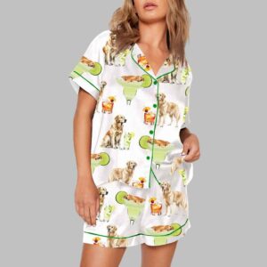 Alternative view of Golden Retriever Old Fashioned Pajama Set