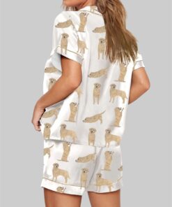 Alternative view of Golden Retriever Short Sleeve Pajama Set