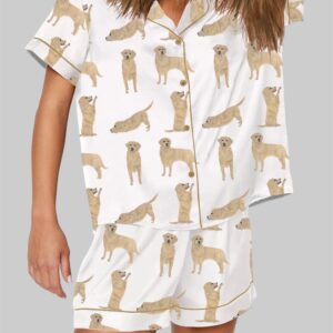 Golden Retriever Short Sleeve Pajama Set