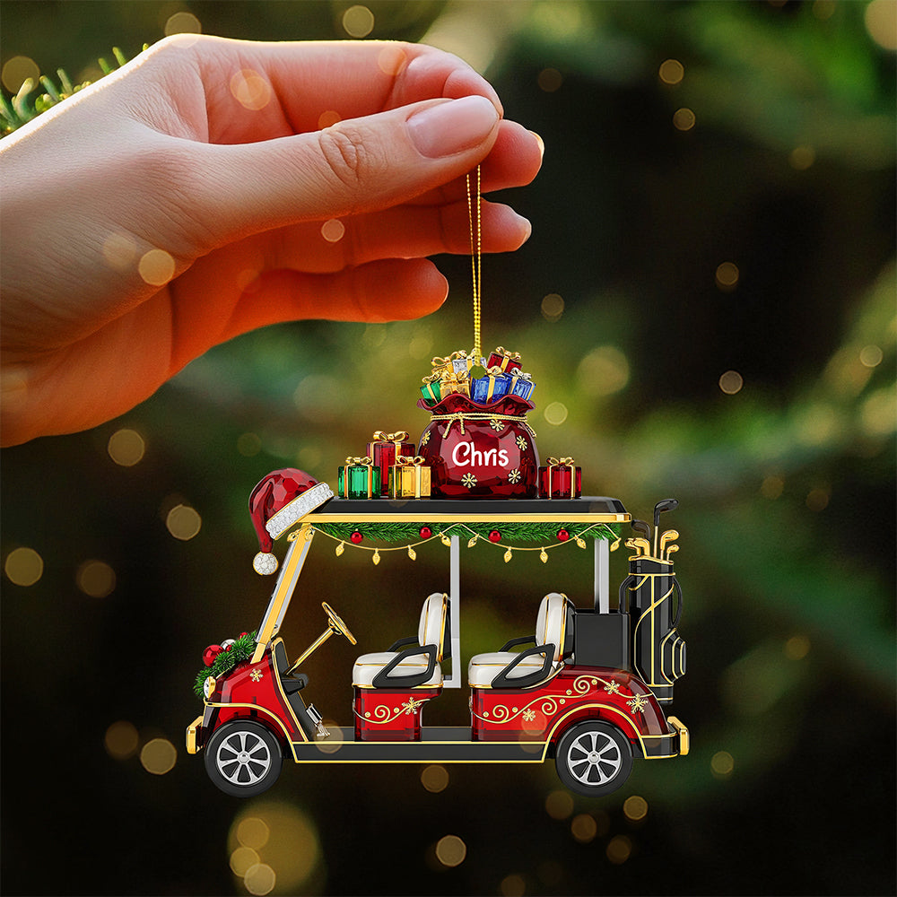 Golf Cart Ornament - Personalized Gifts For Golf Lovers 01ohta180825 - Image 3