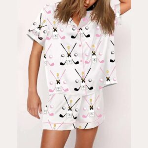 Golf Party Par Print Pajama Set
