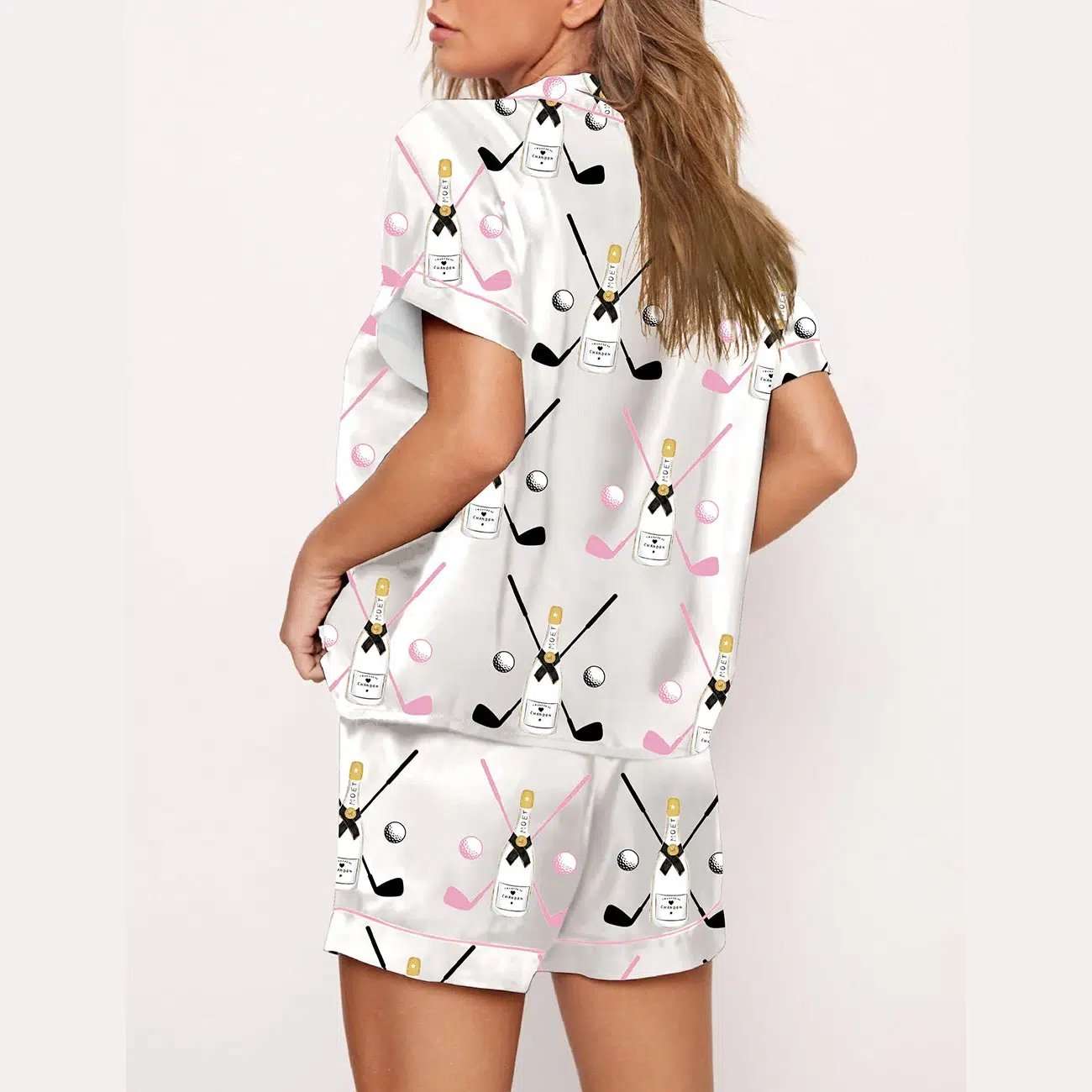 Golf Party Par Print Pajama Set - Image 3