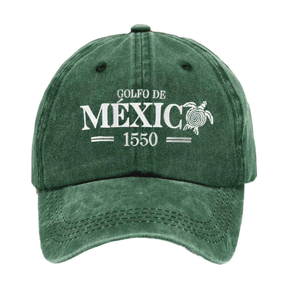 Golfo De Mexico Est 1550 Printed Baseball Cap - Image 3