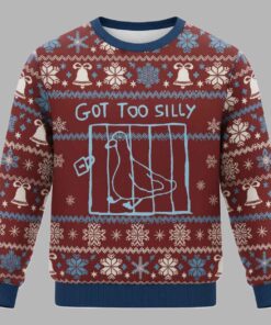 Got Too Silly Meme Christmas Ugly Sweater