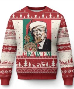 Grab Em Trump Ugly Christmas Sweater 