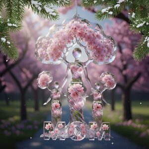 Gracefully Elegant Mom Tree Of Life Ornament, Personalized Gifts For Mom 01qhlu011025