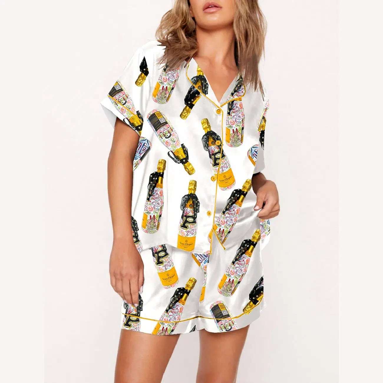 Graduation Champagne Bottle Pajama Set