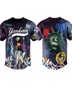 Graffiti NY City Yankees Street Style Jersey 2025
