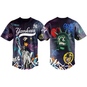 Graffiti NY City Yankees Street Style Jersey 2025