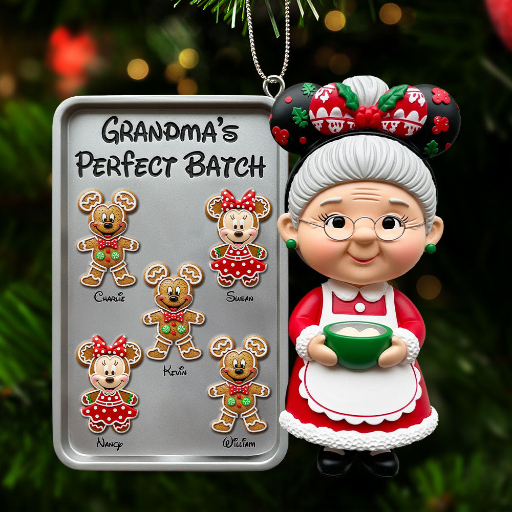 Grandma Gingerbread Kids Ornament - Personalized Gift For Grandma Christmas Ornament 02HUTI071125