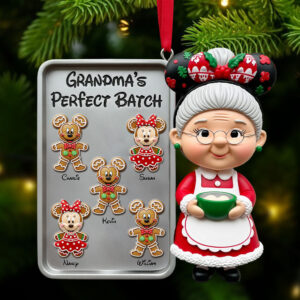 Alternative view of Grandma Gingerbread Kids Ornament - Personalized Gift For Grandma Christmas Ornament 02HUTI071125