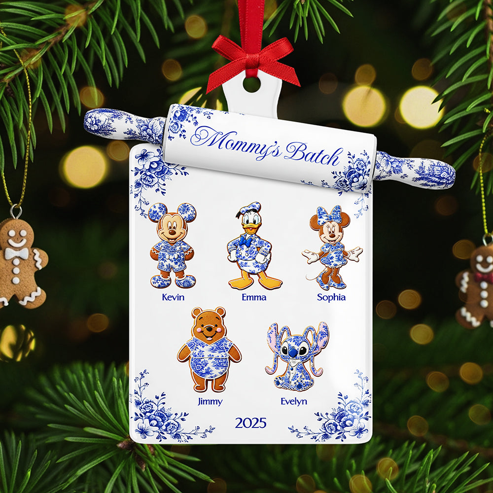 Grandma Toile de Jouy Ornament - Personalized Gifts For Grandma Christmas Ornament 02PGTA150925