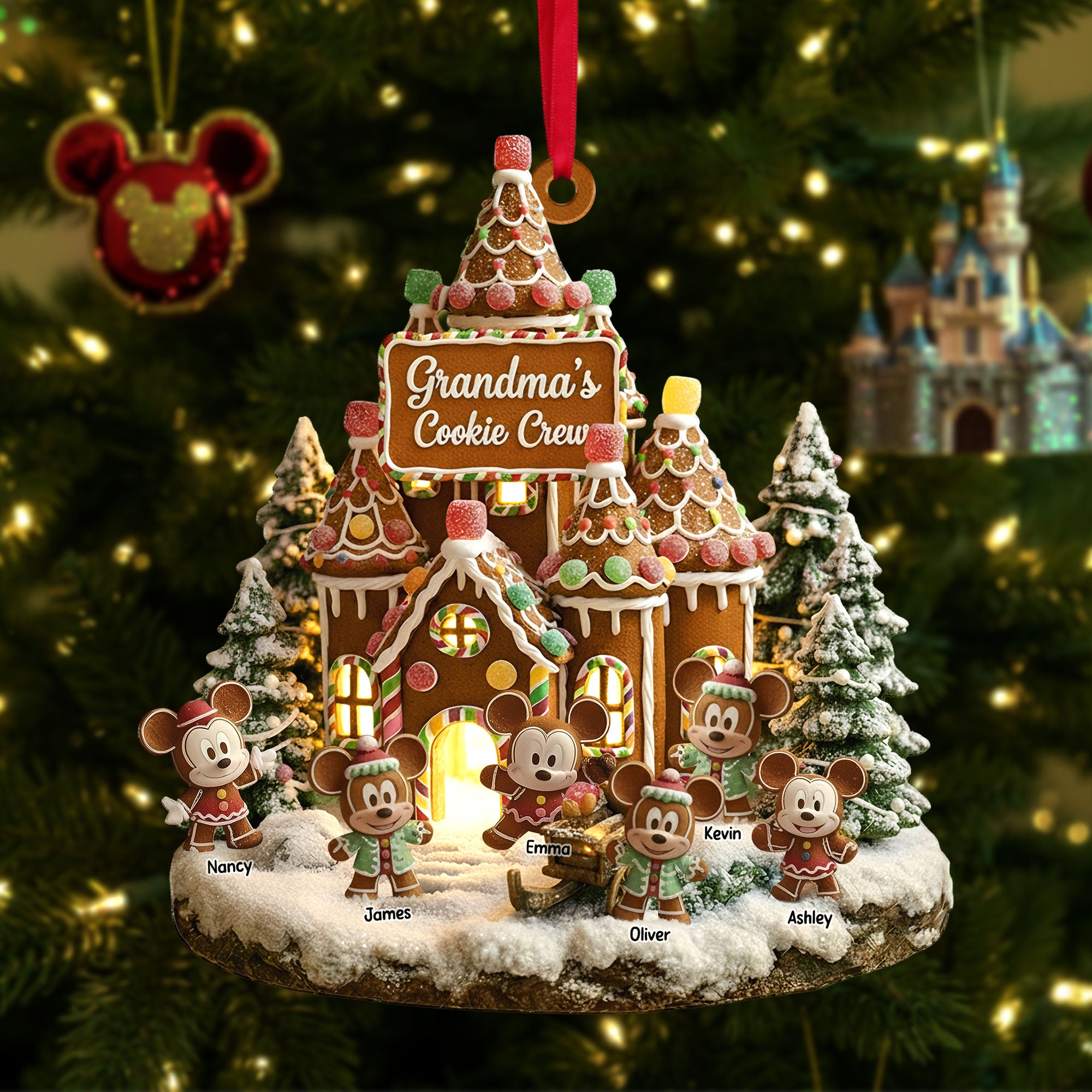 Grandma's Cookie Crew Ornament - Personalized Gifts For Grandma 02tgti160925