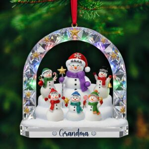 Alternative view of Grandma’s Snowman Family Ornament - Personalized Christmas Gift For Grandma 04TOLU250925