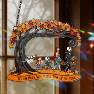 Great Time Of Spooky Family Suncatcher - Personalized Gifts For Family 04OHLU040825