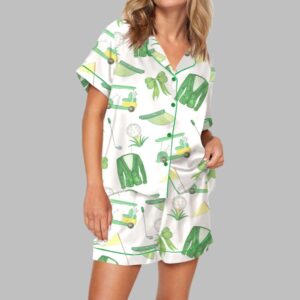 Green Coat Golf Coquette Pajama Set