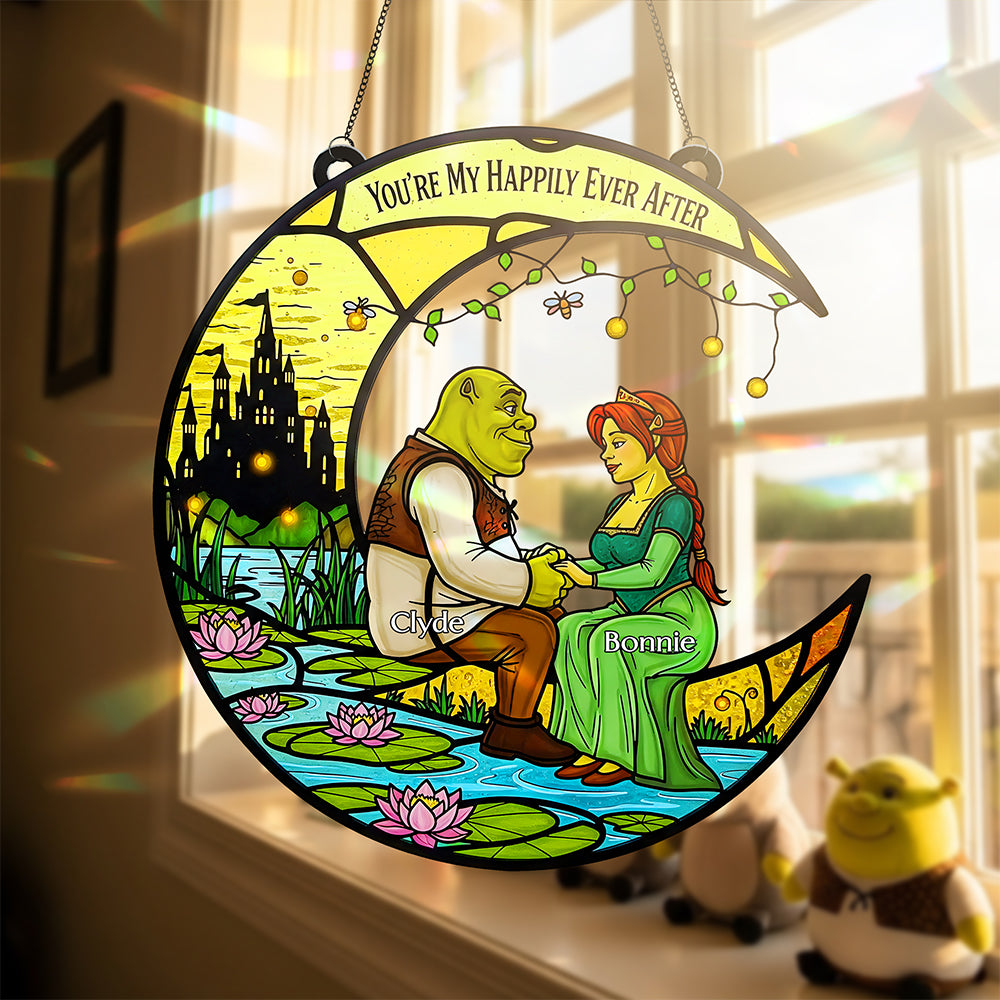 Green Couple Suncatcher - Personalized Gifts For Couple 01huta150825