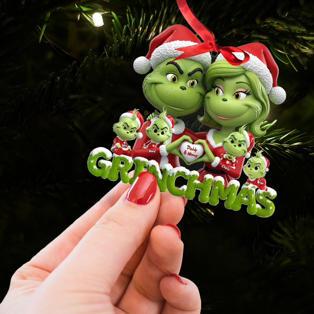 Green Family Ornament - Personalized Gifts For Family 03ohti200825 - Image 4