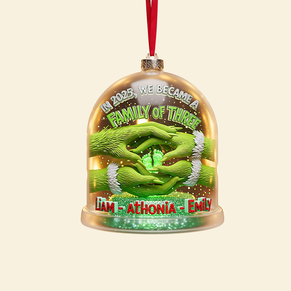 Green Family Ornament - Personalized Gifts For Family 04tgta220825 - Image 4