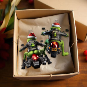 Alternative view of Green Monster - Personalized Christmas Gifts - Motorcycle Ornament