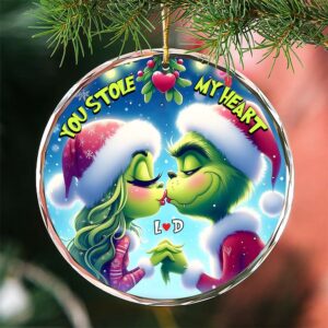 Alternative view of Green Monster Couple Ornament - Personalized Gifts For Couple