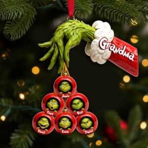 Green Monster Family Ornament - Personalized Gifts For Family Christmas Ornament 05QHLU170925