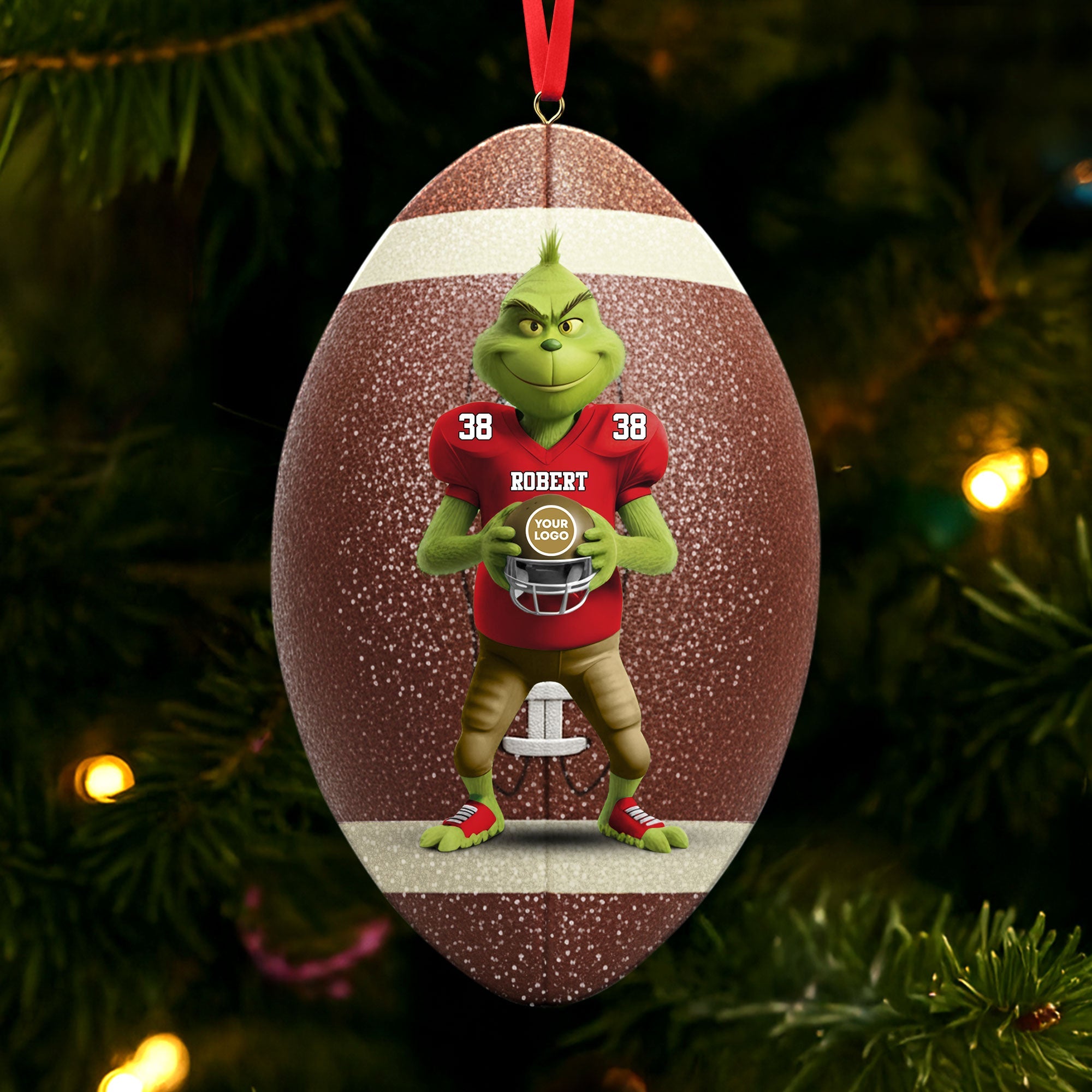Green Monster Ornament - Personalized Gifts For Sport Lovers 01ohti061025