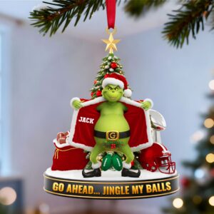 Alternative view of Green Monster Sport Ornament - Personalized Gift For Sport Lover Christmas Ornament 04OHTN211025
