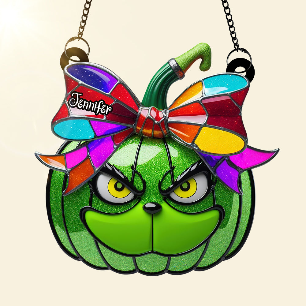 Green Pumpkin Suncatcher Ornament - Personalized Gifts For Movie Fans 05tgqn080825 - Image 4