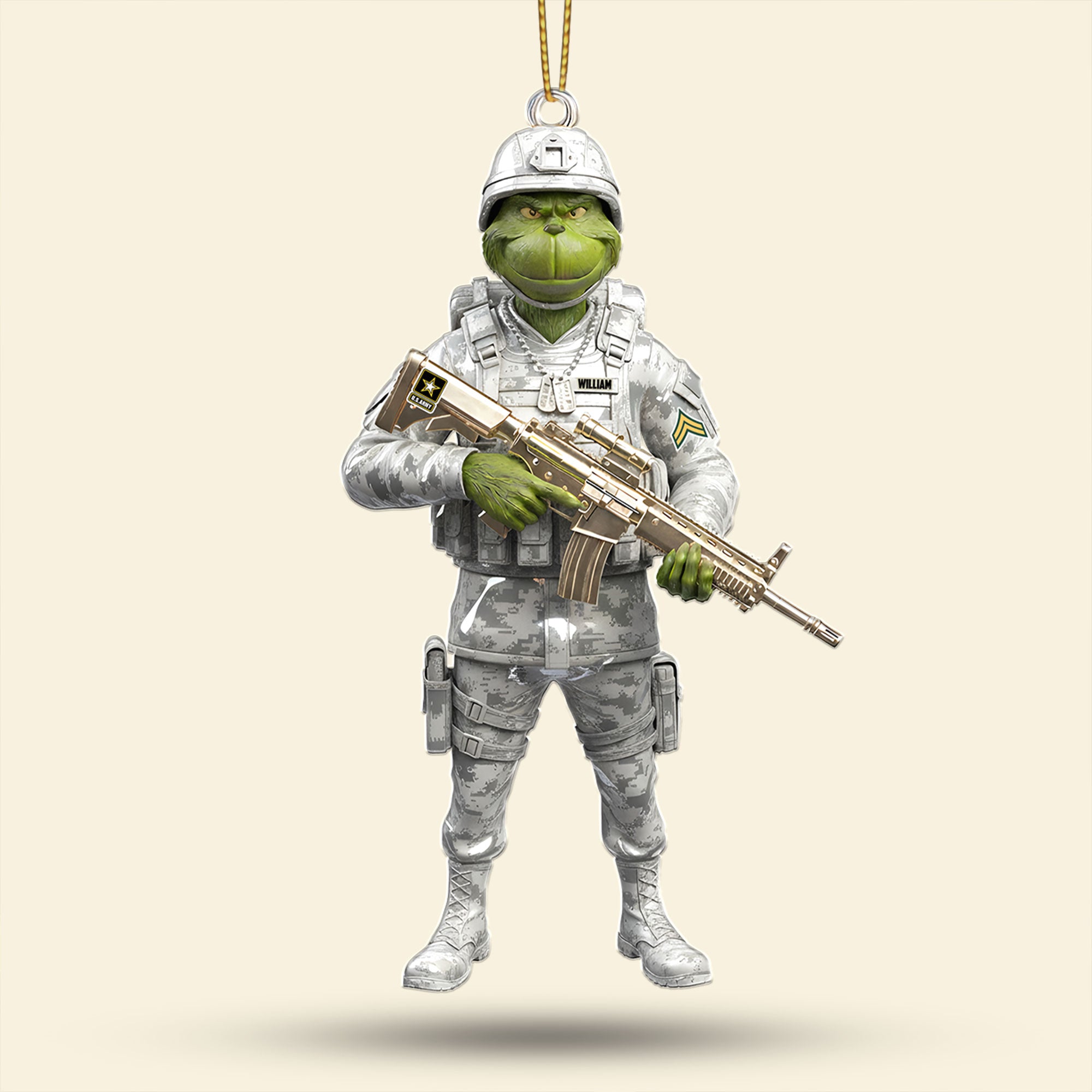 Green Veteran Ornament - Personalized Gifts For Veterans 02tgti110925 - Image 4