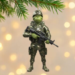 Alternative view of Green Veteran Ornament - Personalized Gifts For Veterans 02tgti110925