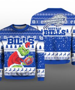 Grnch Bills 2025 2026 Rivalries Cold Front Christmas Ugly Sweater 