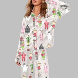 Grnch Shitter Full Christmas Movies Pajama Set