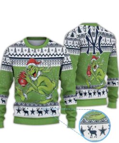Grnch vs Yankees Ugly Christmas Sweater