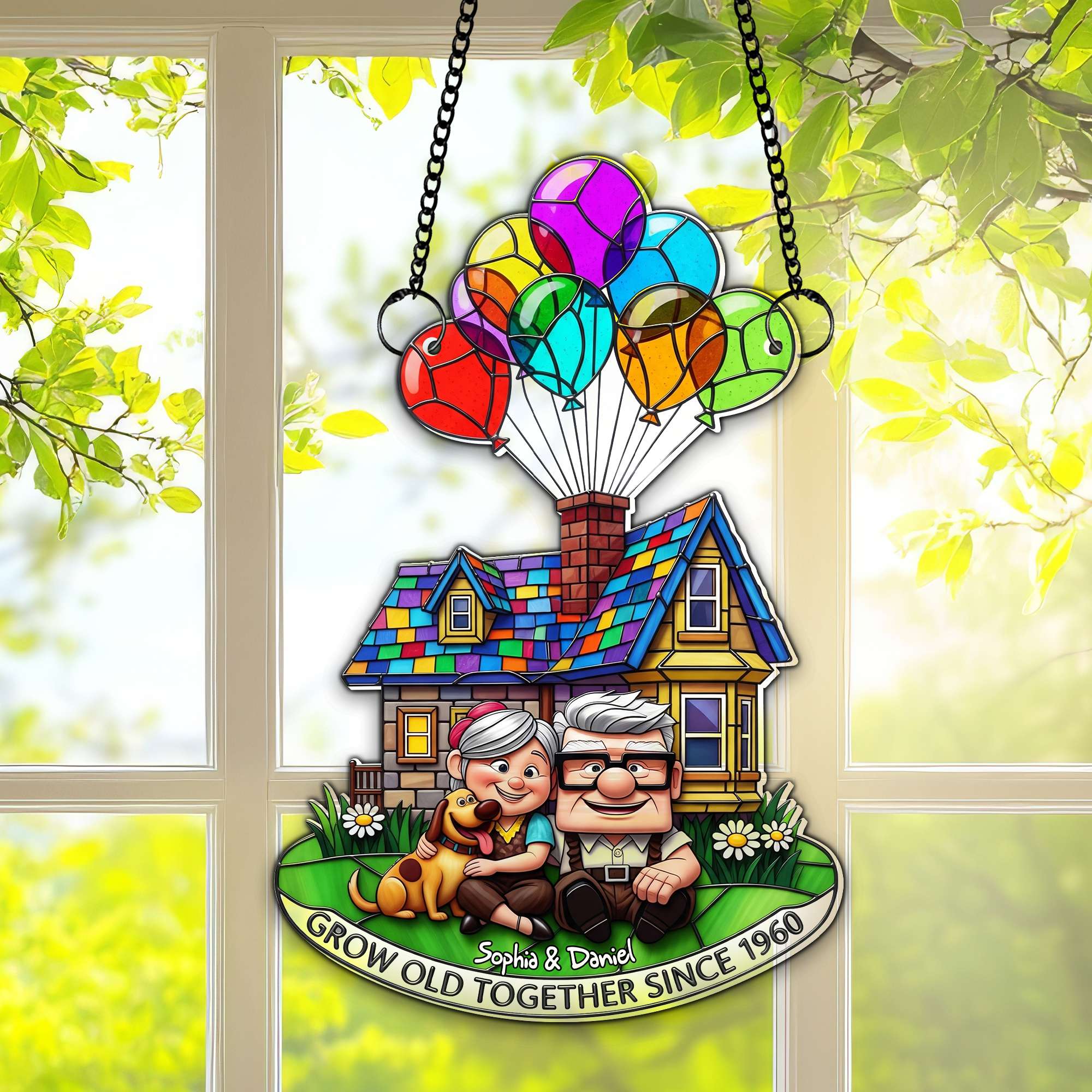 Grow Old Together Suncatcher - Personalized Anniversary Gifts For Old Couples 07OHLU140725 - Image 3
