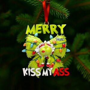 Alternative view of Grumpy Holiday Ornament - Personalized Gift For Christmas 08NALU241025